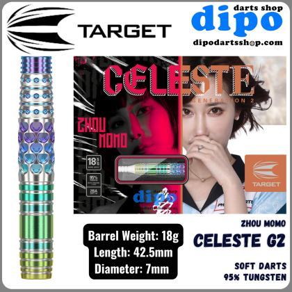 TARGET CELESTE Gen 2 (Zhou Momo model) - Soft Darts | Dipo Darts Shop