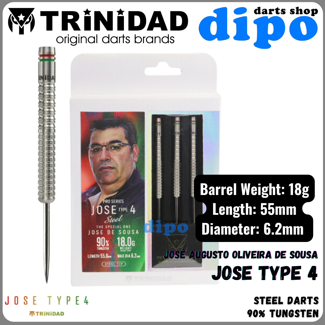 ダーツ TRiNiDAD PRO JOSE Type4 2BA ダーツ > ソフトダーツ > ブランド【タ行】 > トリニダード