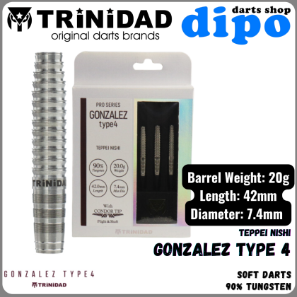 ダーツ TRINIDAD GONZALES TYPE5 TRiNiDAD GONZALEZ TYPE5 Darts Barrel 西哲平 – Dartsbuddy.com