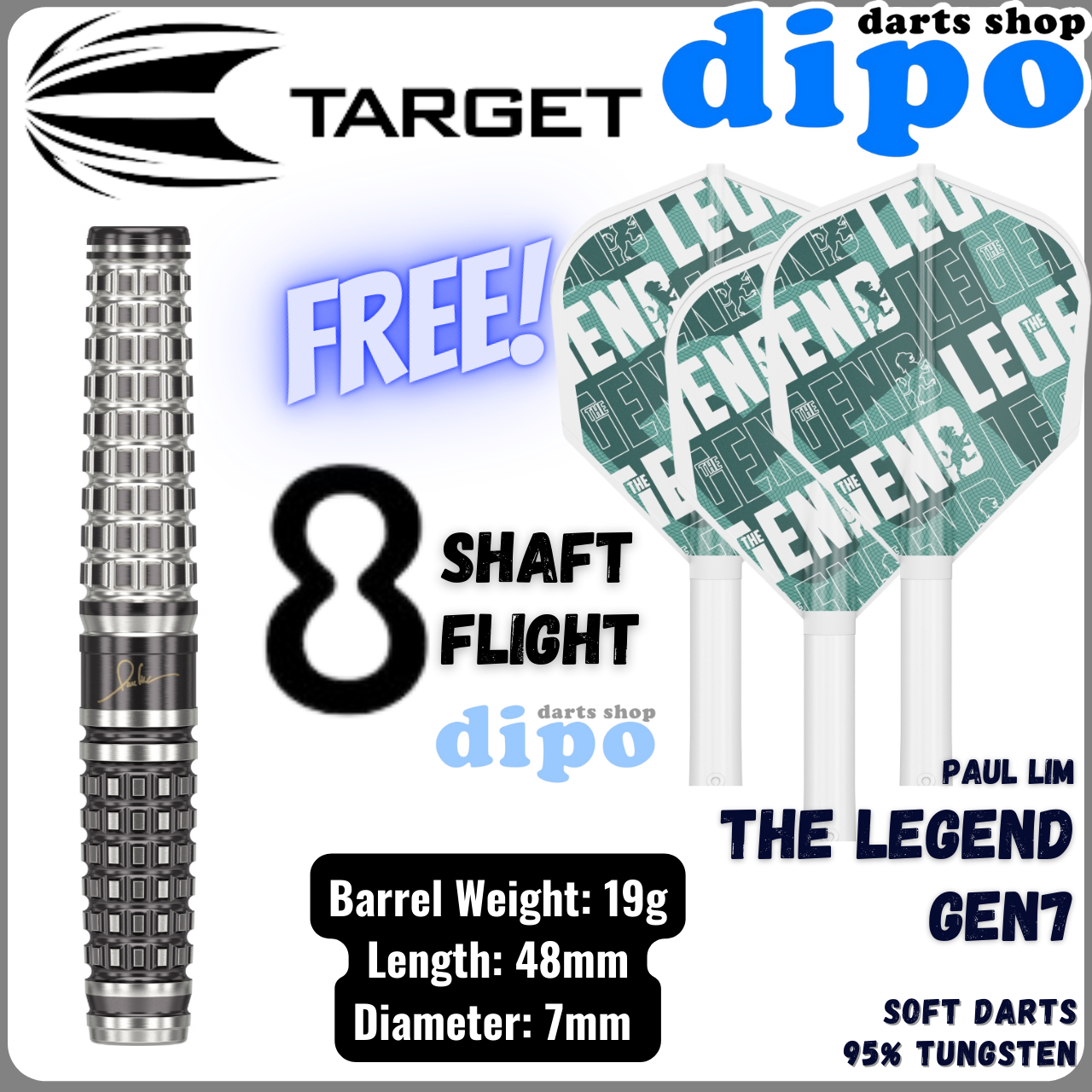 Paul Lim The Legend ダーツ 18g TARGET Target Japan Paul Lim The Legend G8 Flight Swiss Point 90% Darts