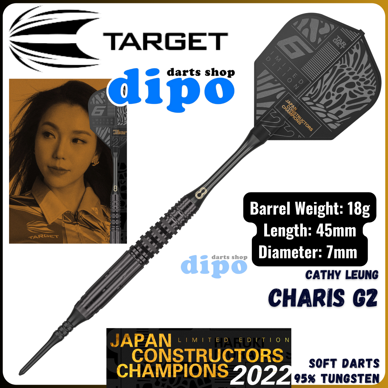 ダーツ TARGET Cathy Leung CHARIS G2 Limited】TARGET CHARIS Gen 2 (Cathy Leung Model) JAPAN