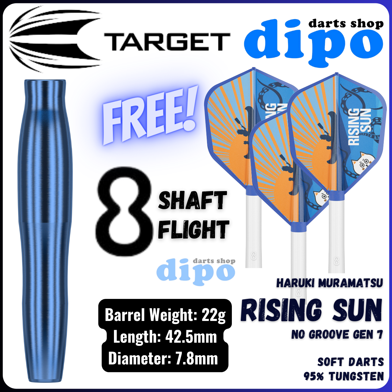 TARGET RISING SUN Gen 7 No Groove (Haruki Muramatsu model