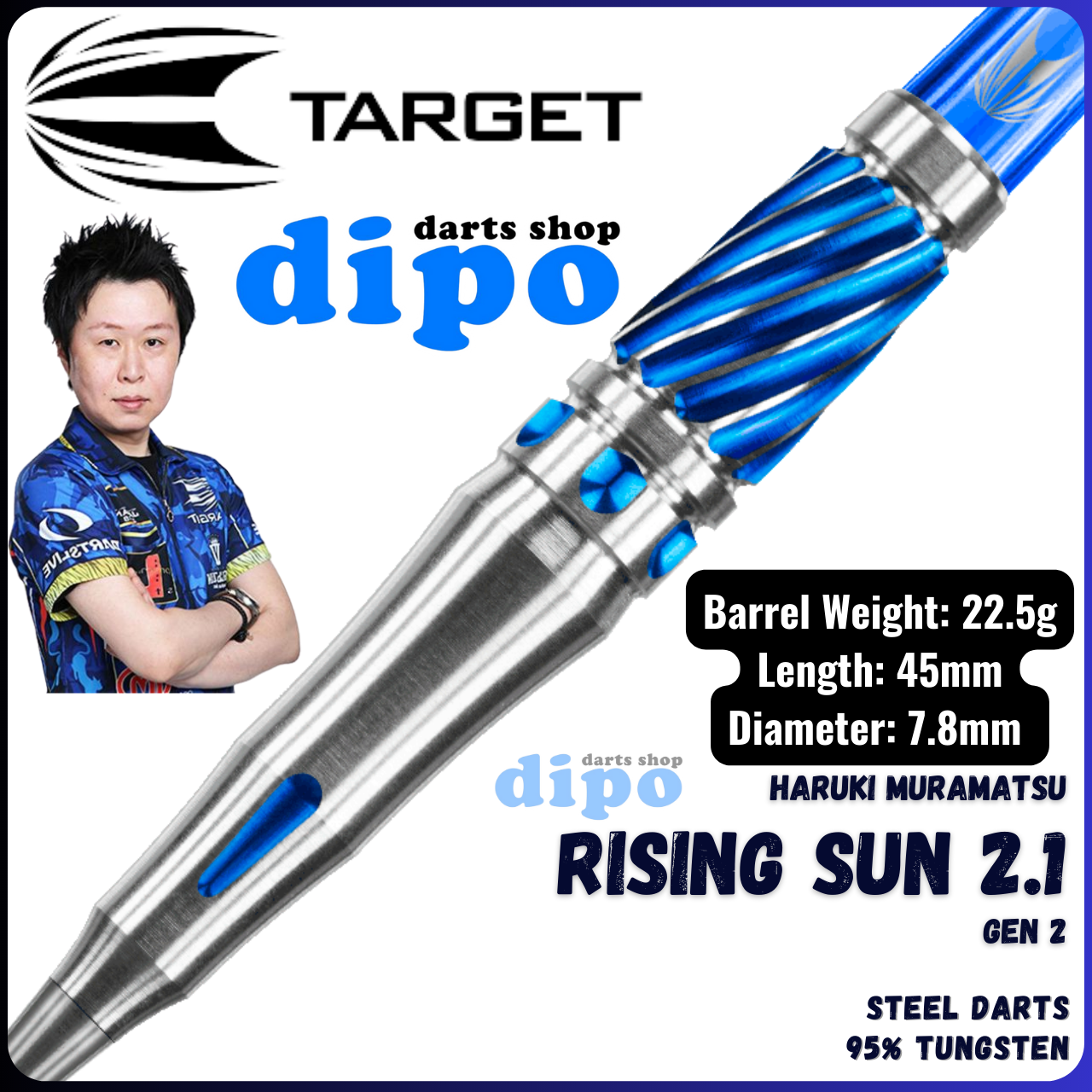 TARGET RISING SUN 2.1 (Haruki Muramatsu model) - Target Steel