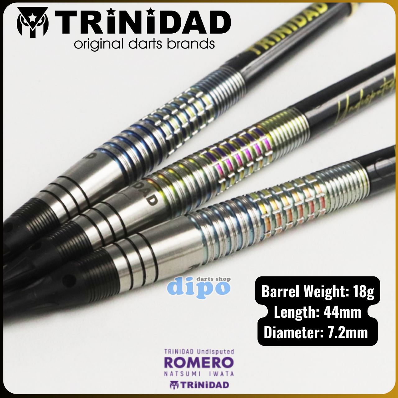 【新品】 TRiNiDAD undisputed LIMITED ROMERO TRiNiDAD Undisputed ROMERO2 STEEL Darts Barrel – Dartsbuddy.com