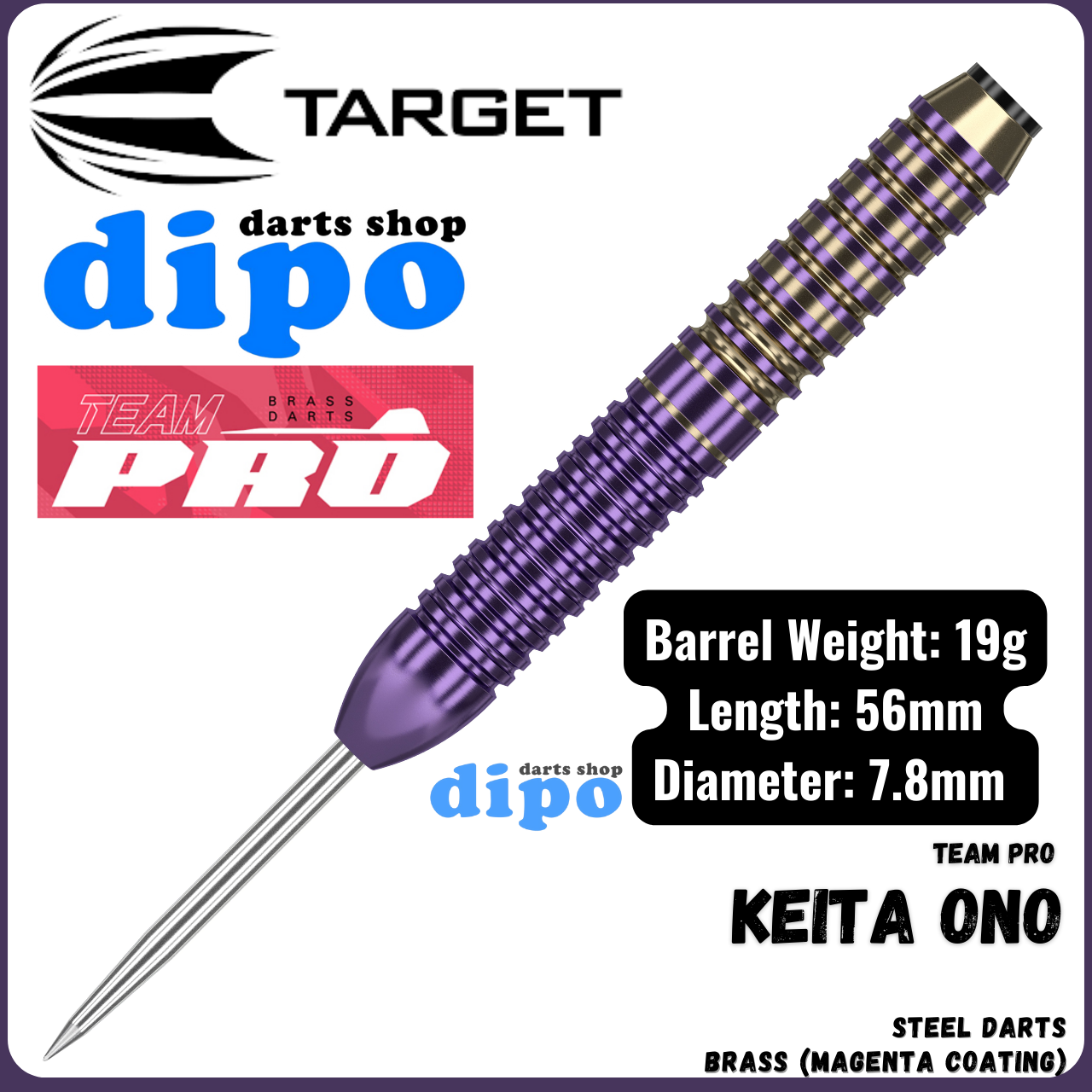 Team Pro Keita Ono Model Brass Steel 19g
