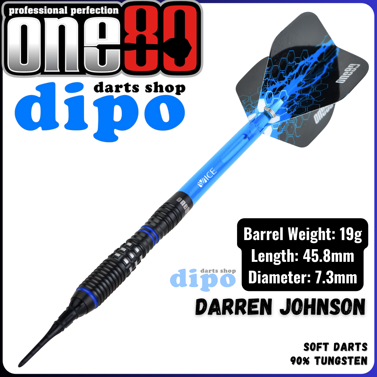 ONE80 DJ ( Darren Johnson model) - ONE80 Soft Darts | Dipo