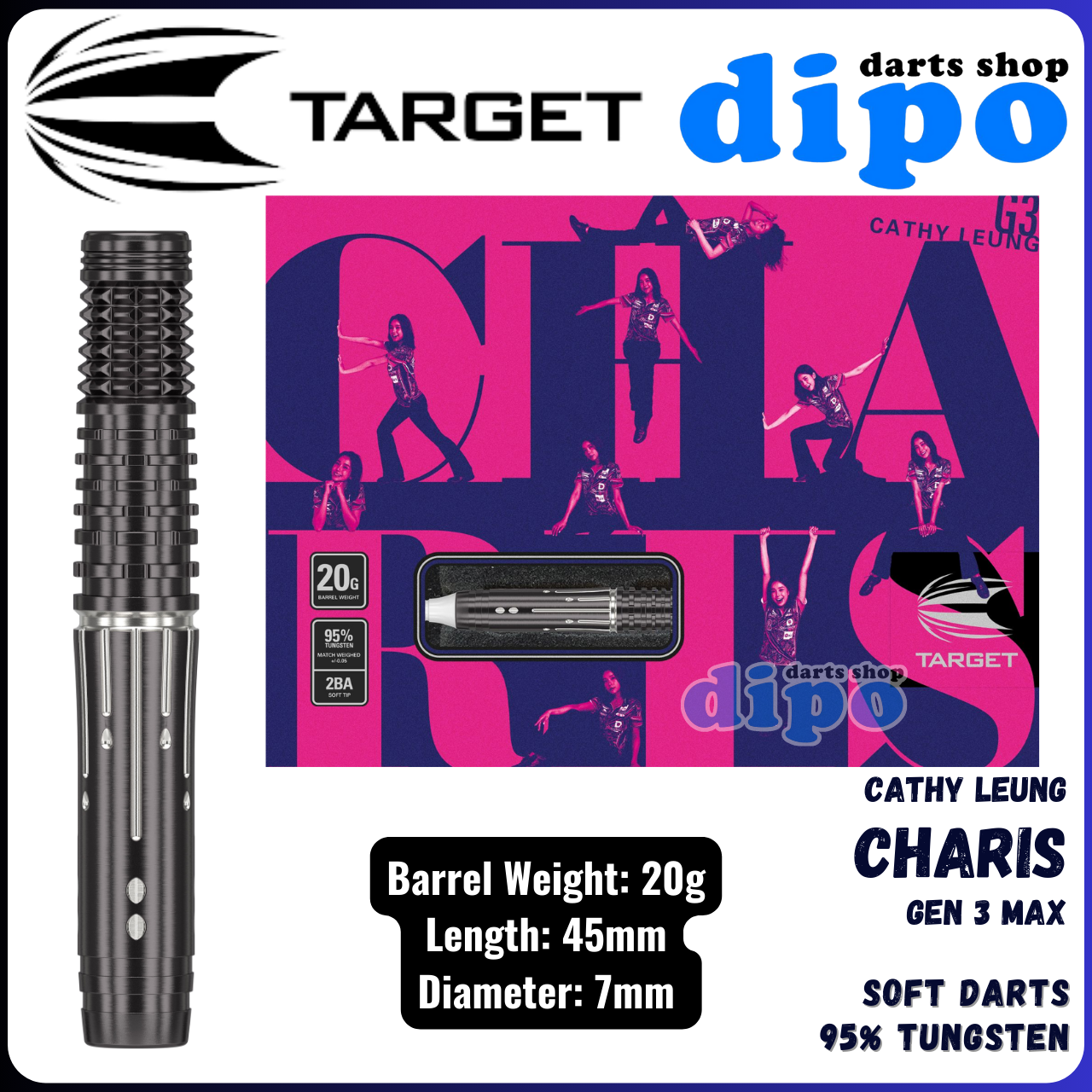 ダーツ TARGET CHARIS G3 SP21g ダーツ > ハードダーツ > ブランド【タ行】 > ターゲット