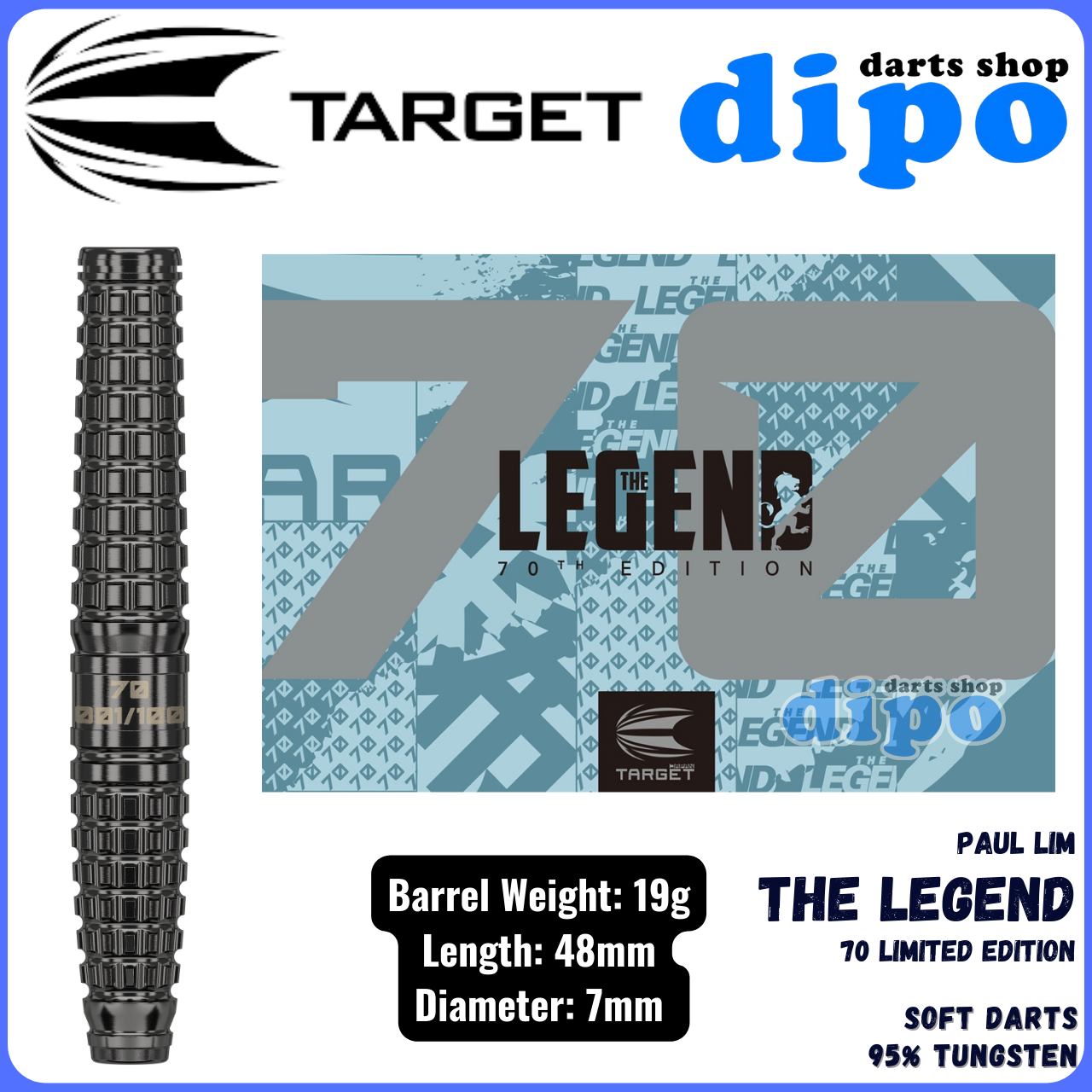 ダーツ TARGET THE LEGEND 70 ダーツ TARGET THE LEGEND 70 TARGET THE LEGEND 70TH EDITION Paul