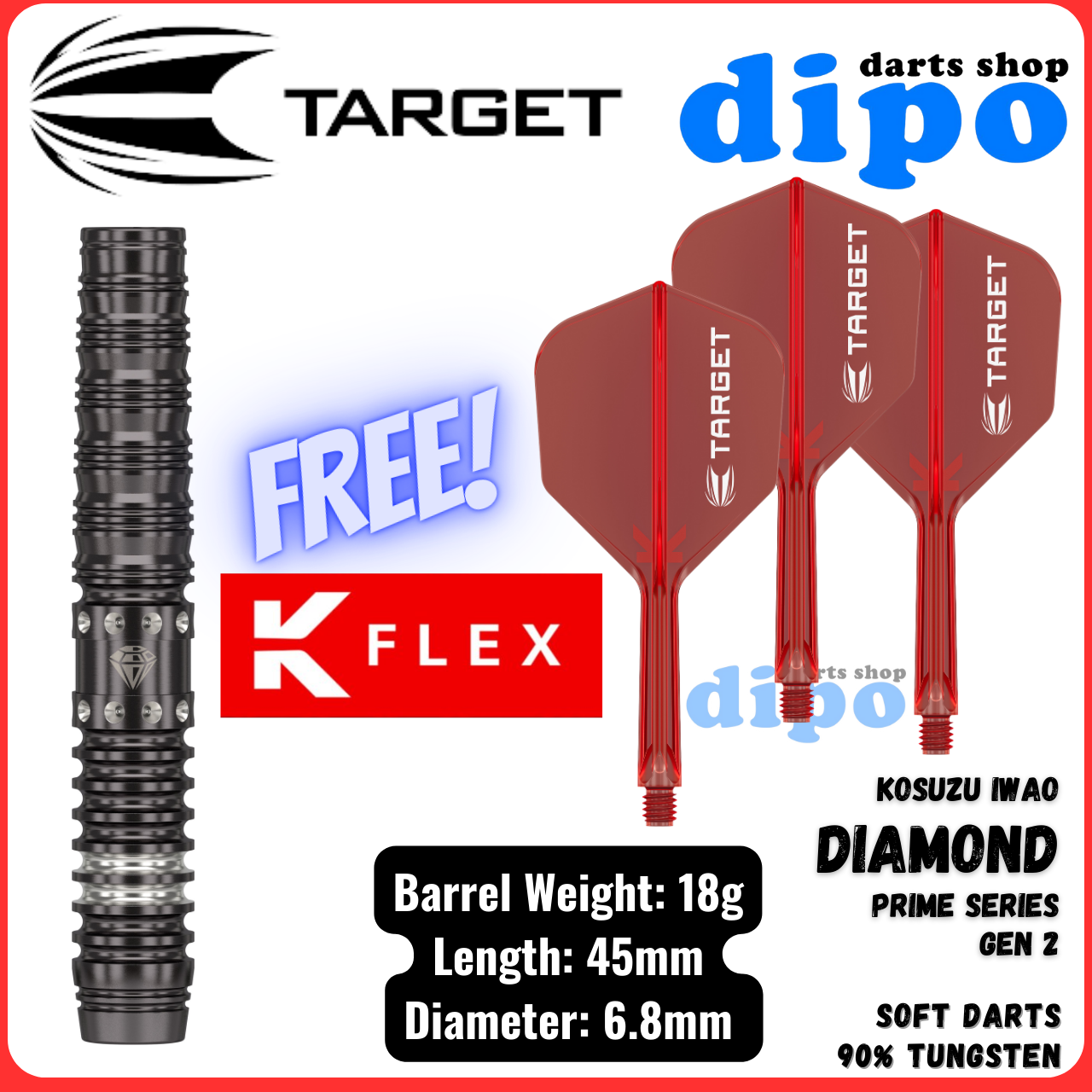 【新品未使用】Target DIAMOND KOSUZU IWAO 2BA TARGET DIAMOND Gen 2 ( Iwao Kosuzu Prime Series ) - TARGET Soft