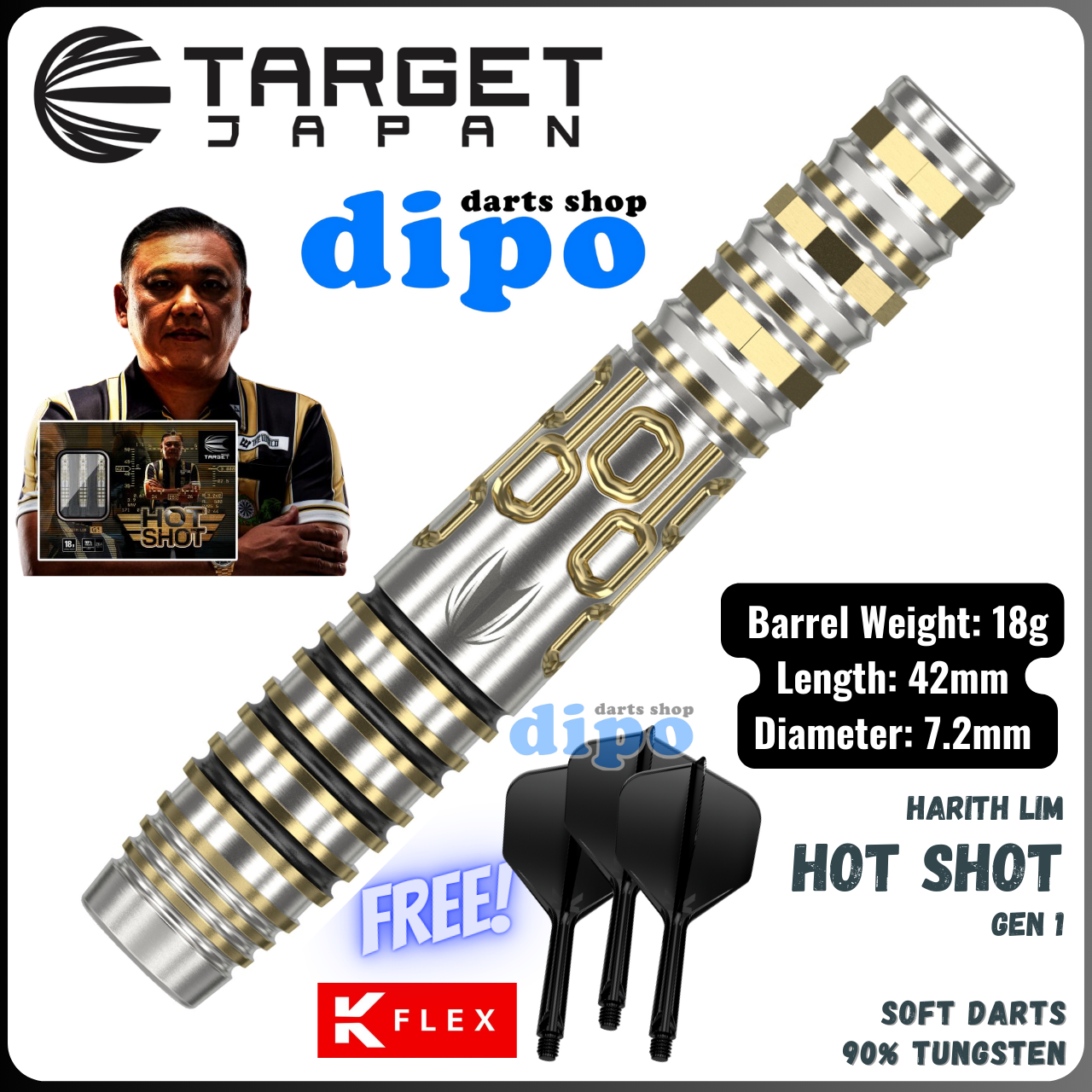 TARGET HOT SHOT ( Prime Series ) - TARGET Soft Darts | Dipo Darts Shop