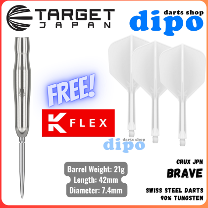 TARGET CRUX JPN BRAVE (90% Tungsten) - TARGET Swiss Steel Darts
