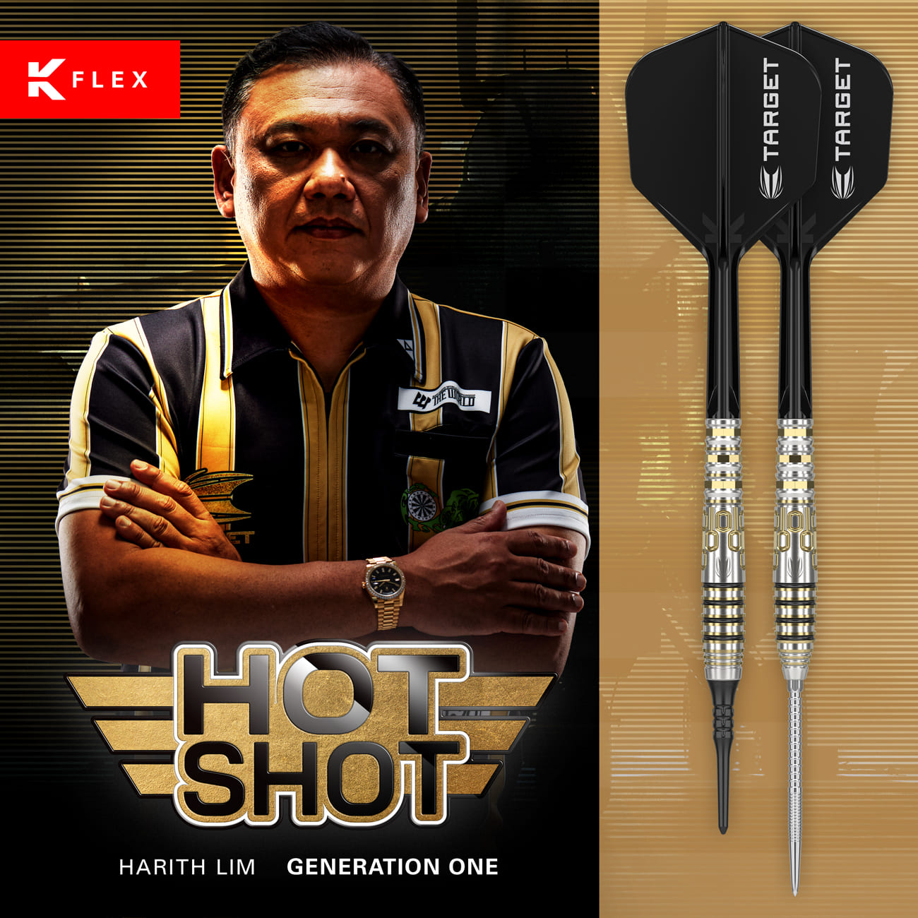 TARGET HOT SHOT ( Harith Lim Player model ) - TARGET Swiss Steel