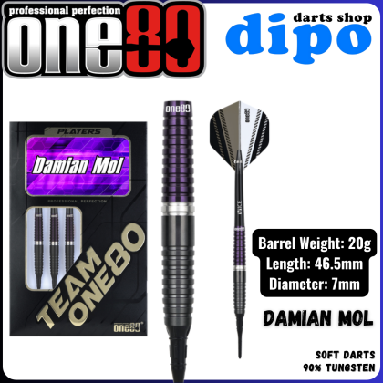 ONE80 DAMIAN MOL - ONE80 SOFT Darts | Dipo Darts Shop