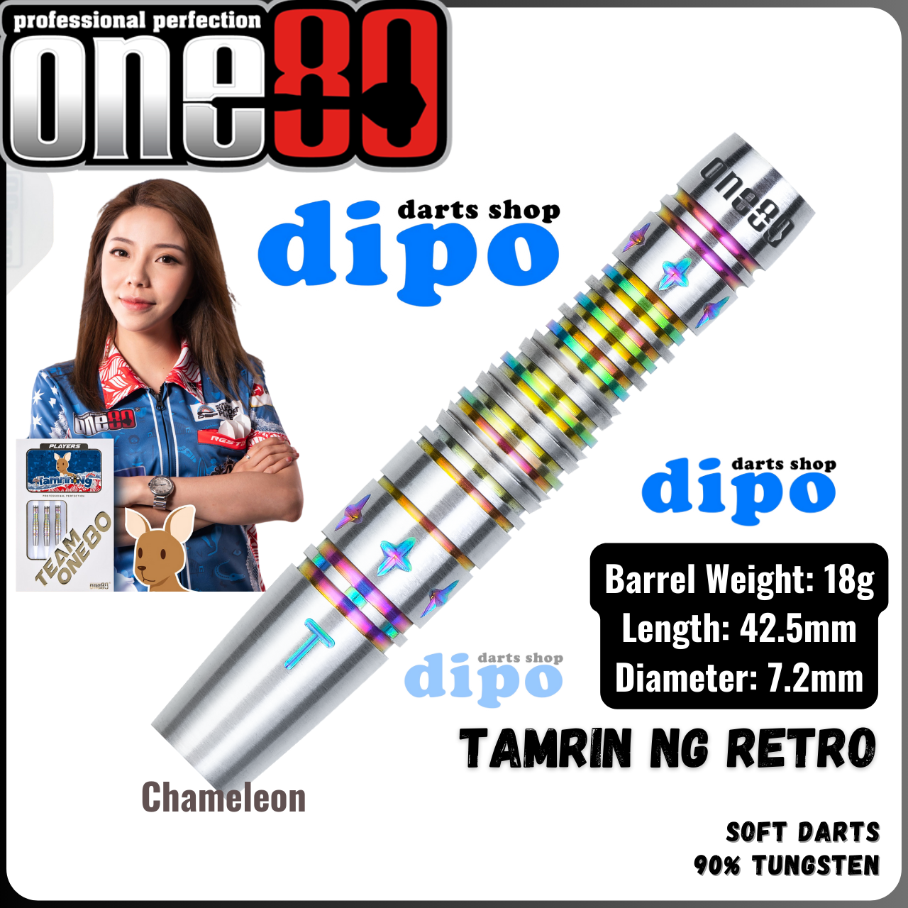 ONE80 Tamrin Ng Retro - ONE80 Soft Darts | Dipo Darts Shop