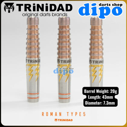 ダーツ TRiNiDAD ROMAN TYPE5 TRiNiDAD ROMAN TYPE5 Darts Barrel – Dartsbuddy.com