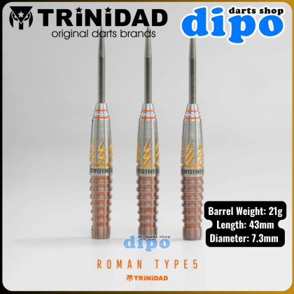 ダーツ TRiNiDAD ROMAN TYPE5 TRiNiDAD ROMAN TYPE5 Darts Barrel – Dartsbuddy.com