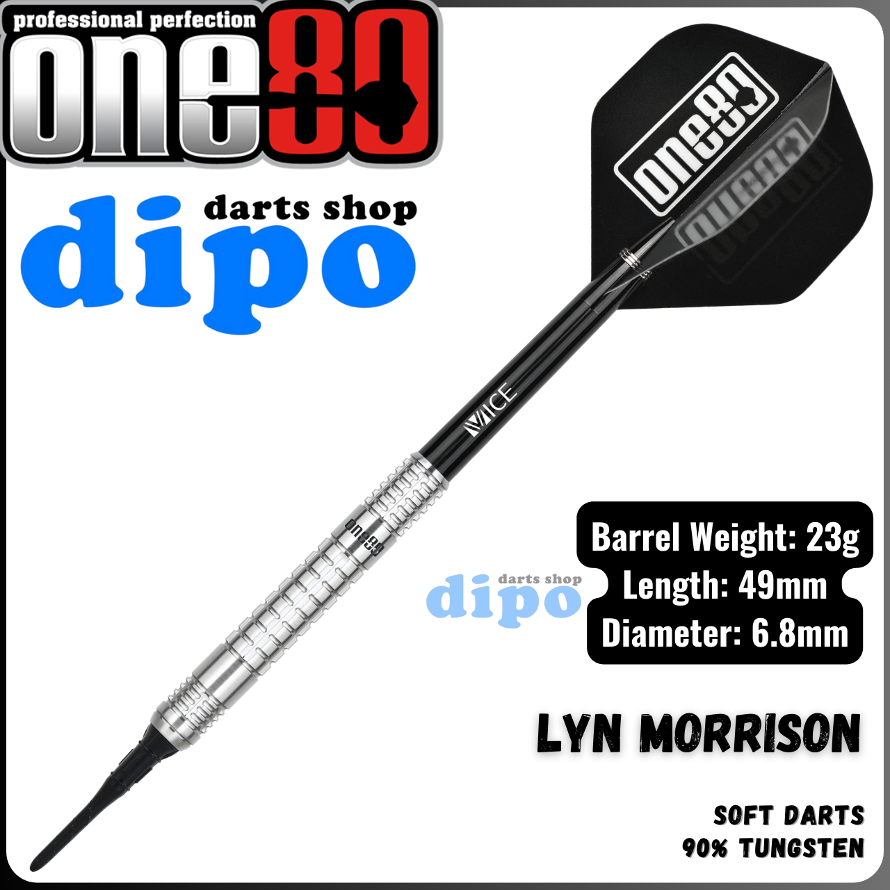ONE80 LYN Morrison player model - ONE80 Soft Darts | Dipo