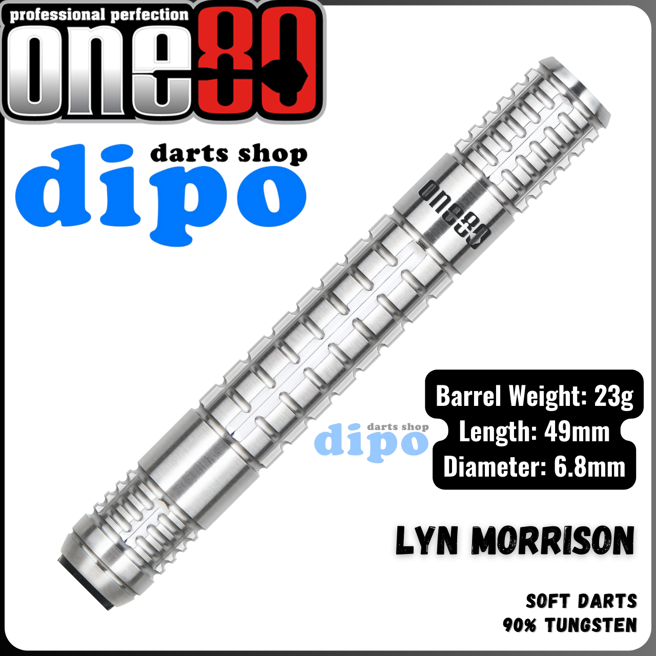 One80 Lyn Morrison 2BA 23g リン・モリソン選手モデル ダーツ > ソフトダーツ > ブランド【ワ行】 > ワンエイティ