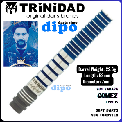 ダーツ TRINIDAD GOMEZ TYPE 15 STEEL TRiNiDAD Undisputed Gomez Type