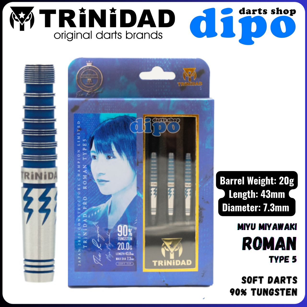 ダーツ TRiNiDAD ROMAN TYPE5 Limited 】TRiNiDAD The Royal ROMAN Type 5 ( Shota Sosogi