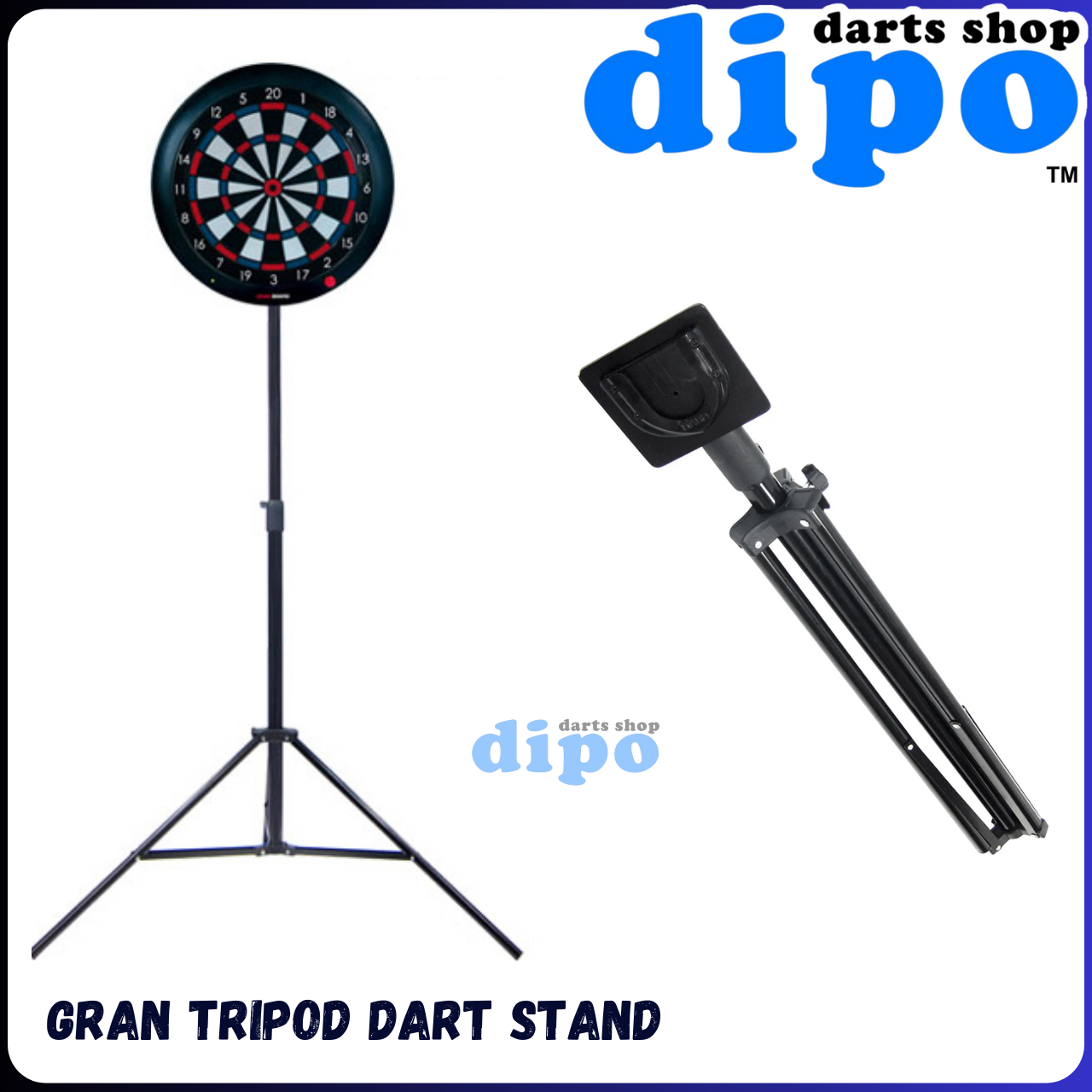 GRAN TRIPOD DART STAND - GRANBOARD DARTS ACCESSORIES | Dipo Darts Shop