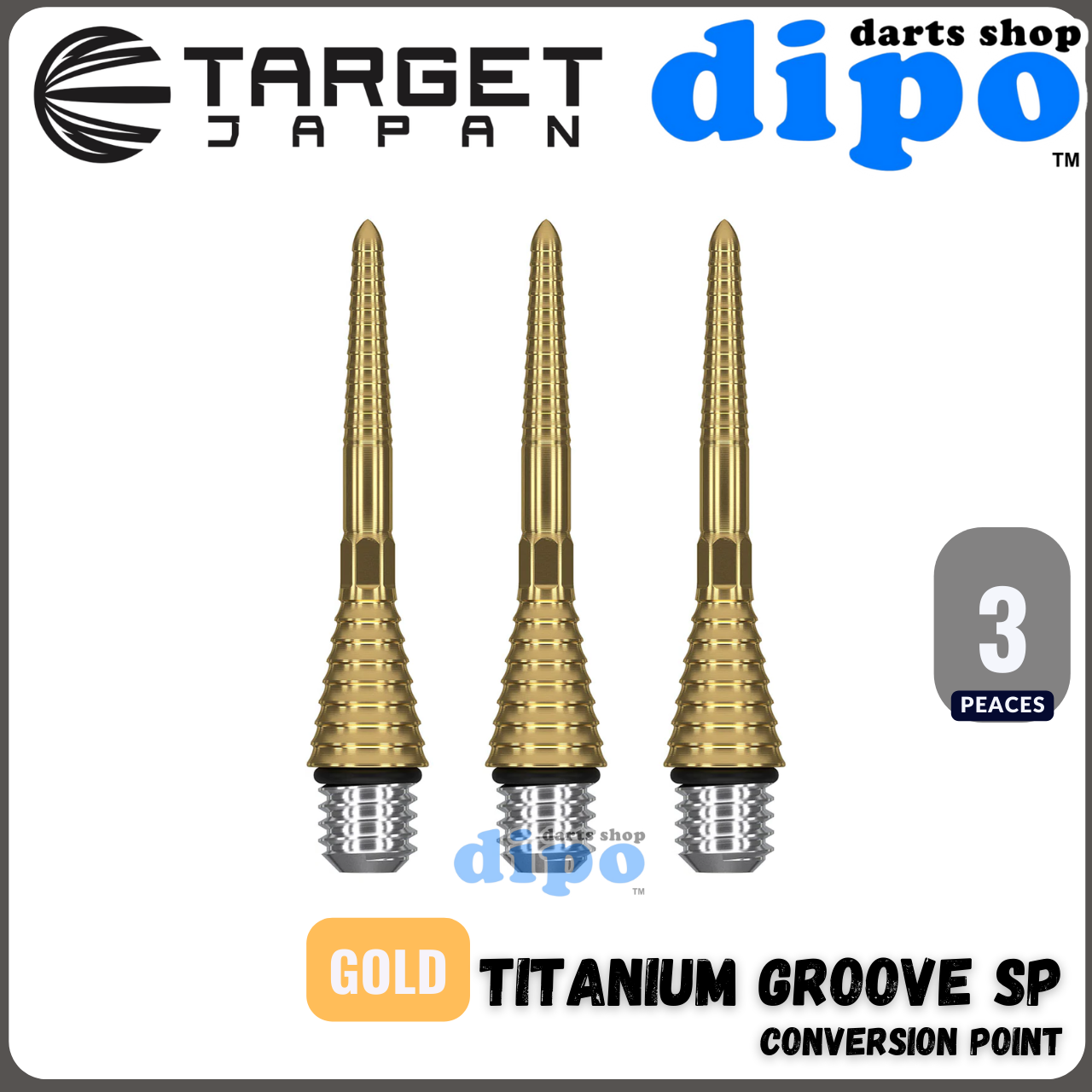 Pointes De Fléchettes En Titrain Rainuré - Lot De 3, Longueur 30 Mm, Filetage 2BA - Pour Une Adhérence Ultime