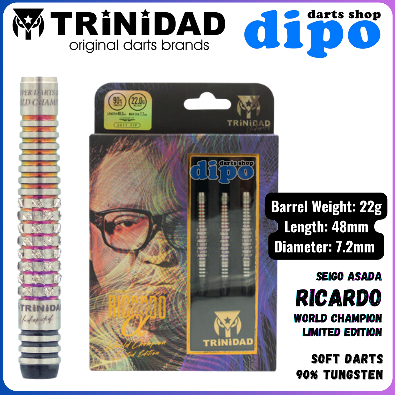 LE TRiNiDAD SD Ricardo Alpha | Dipo Darts Shop