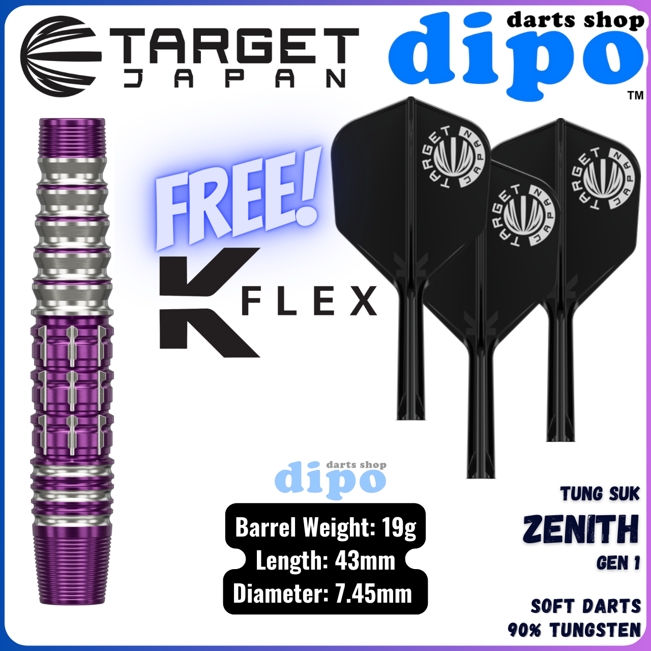 TARGET ZENITH Gen 1 (TUNG SUK Prime Series) - TARGET Soft Darts