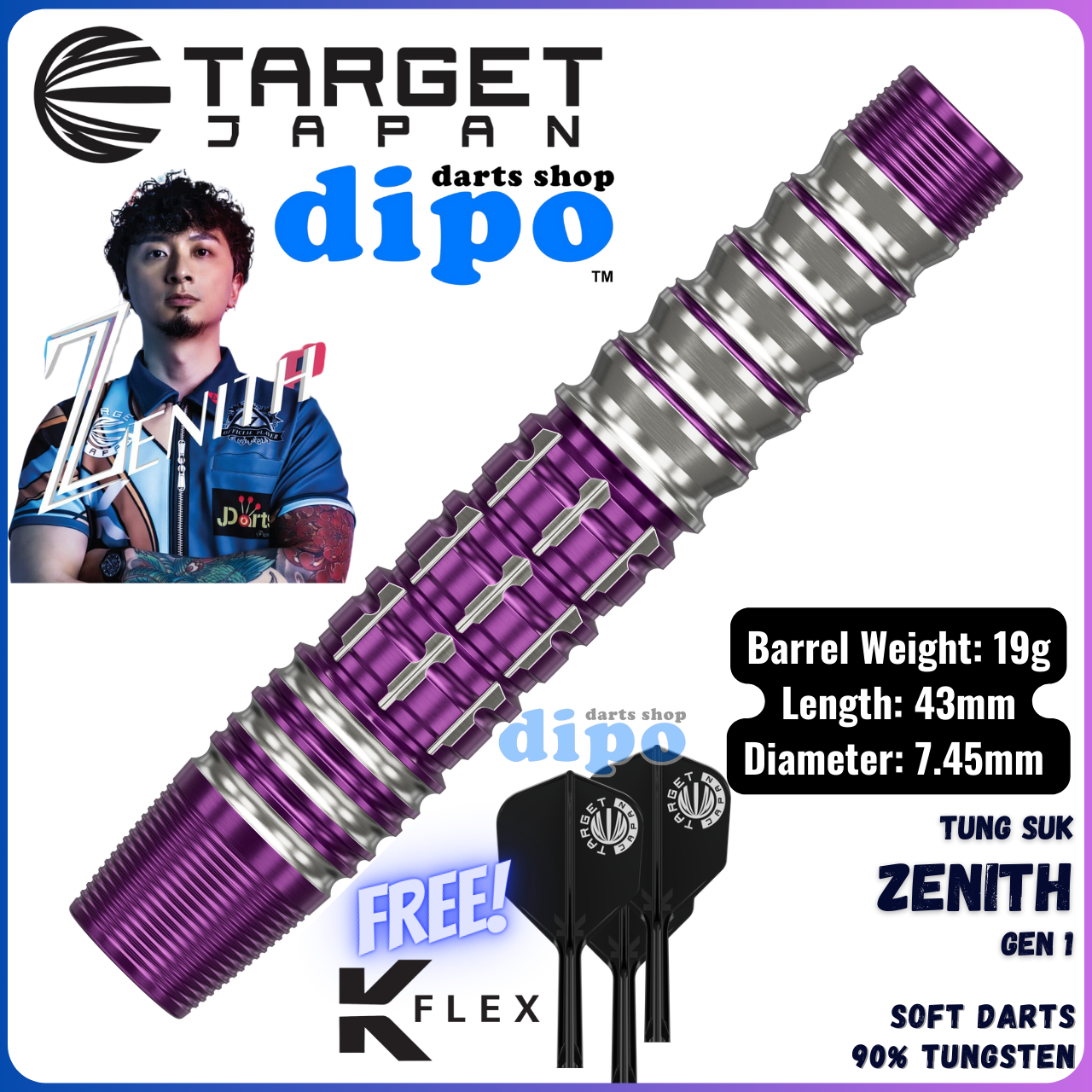 TARGET ZENITH Gen 1 (TUNG SUK Prime Series) - TARGET Soft Darts