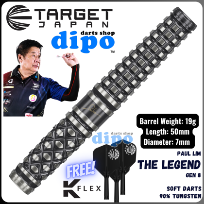 ダーツ TARGET Paul Lim LEGEND GENERATION 8 Paul Lim The Legend Gen 8 90% Tungsten SP Steel Tip Darts by