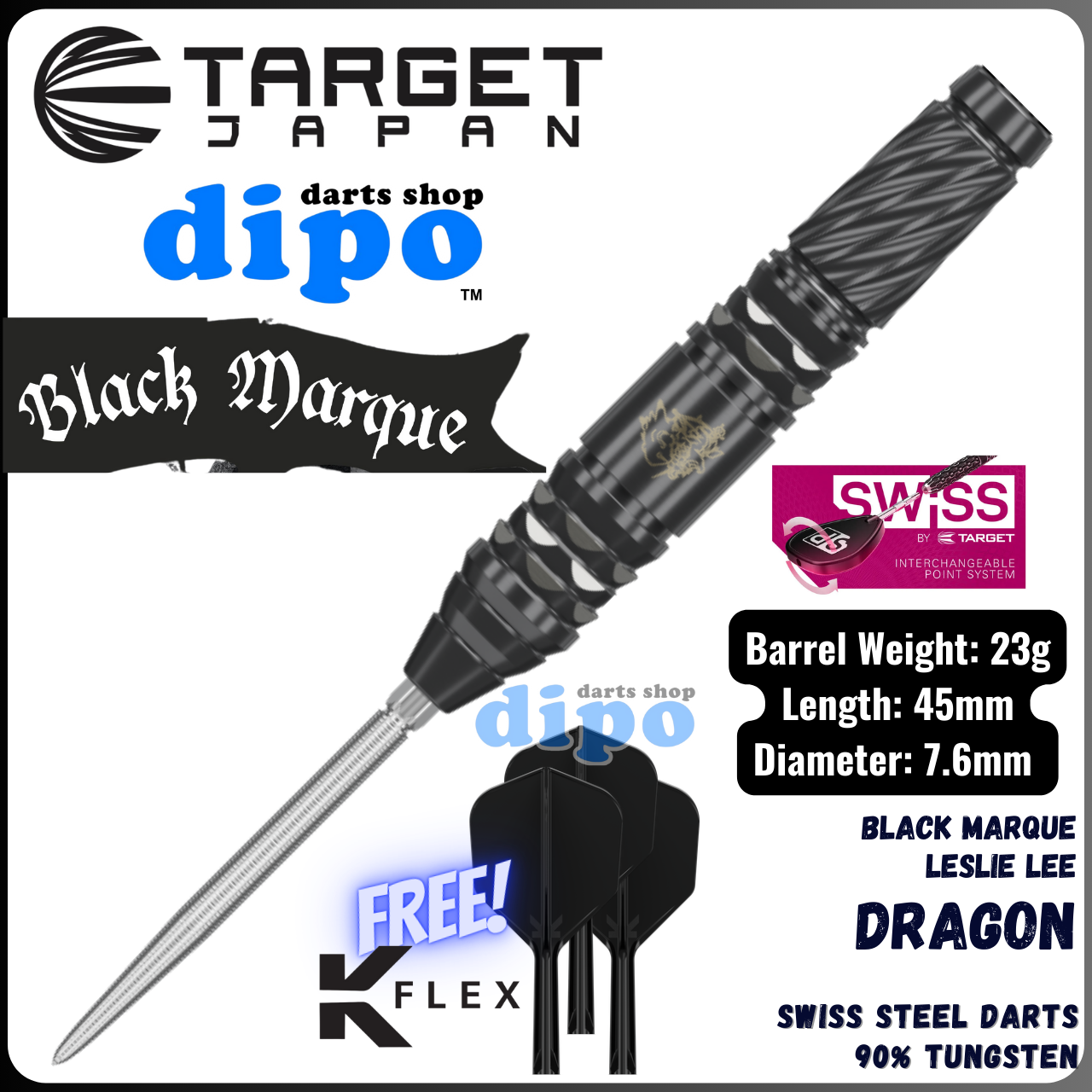 TARGET BLACK MARQUE DRAGON G2 ( Leslie Lee player model ) - TARGET