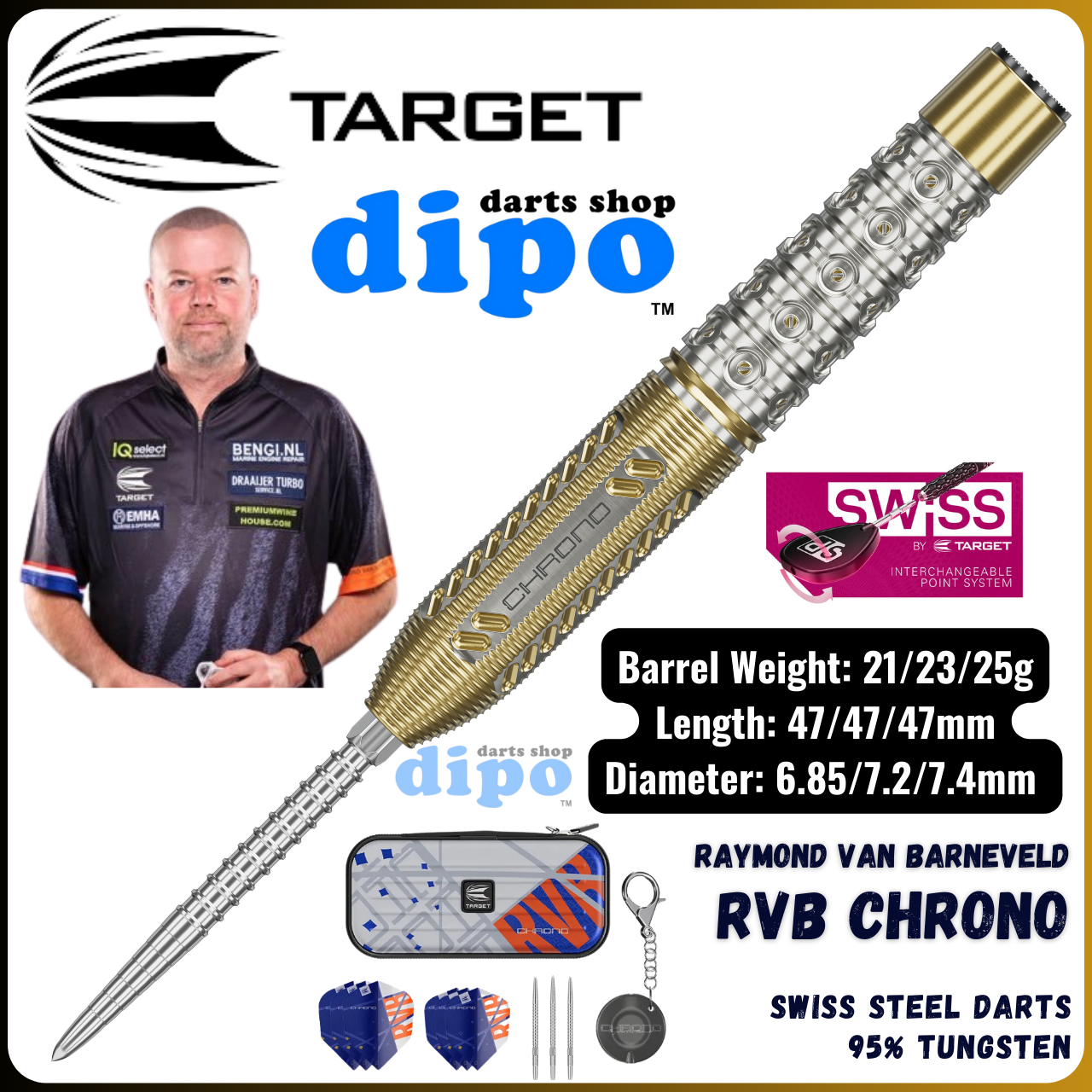 TARGET RVB CHRONO ( RAYMOND VAN BARNEVELD Model ) - TARGET Swiss