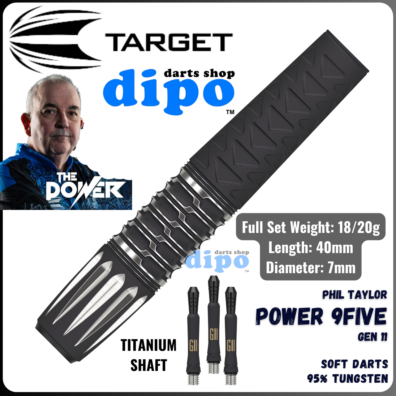 TARGET PHIL TAYLOR POWER 9-FIVE GEN 11 - TARGET Soft Darts | Dipo