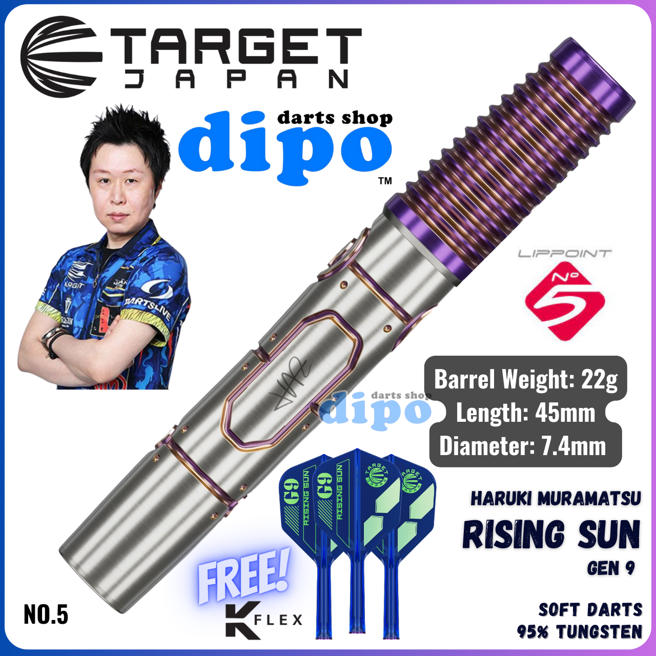 新品TARGET RISING SUN HARUKI MURAMATSU G9 Target Japan Haruki Muramatsu Rising Sun G9 Swiss Point 95