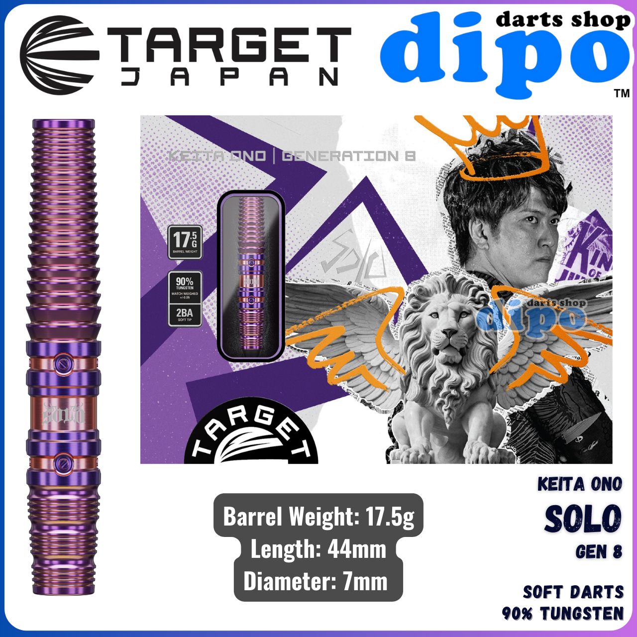 ダーツ TARGET SOLO GENERATION 3 KEITA ONO Target