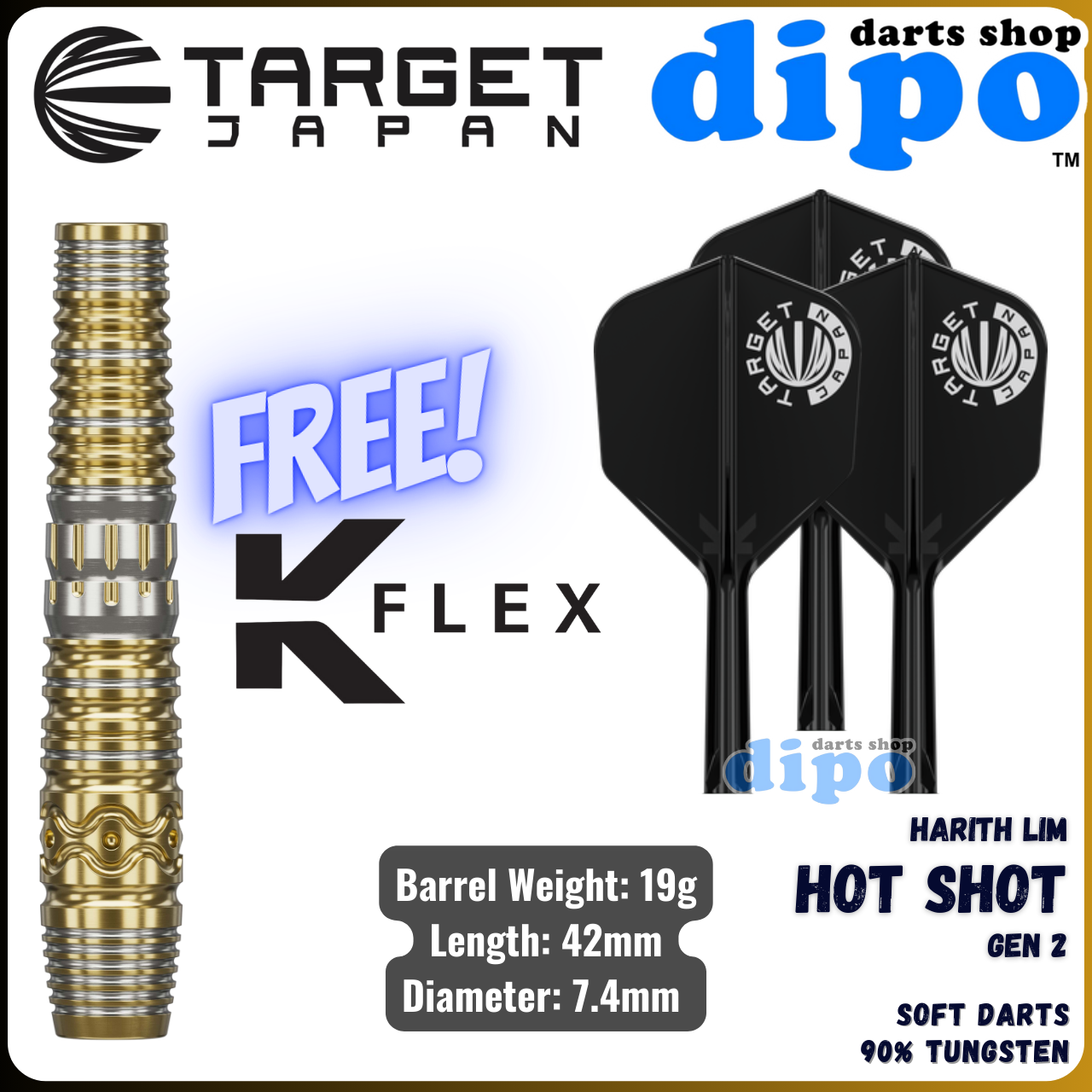 TARGET HOT SHOT Gen2 ( Harith Lim Player model ) - TARGET Soft