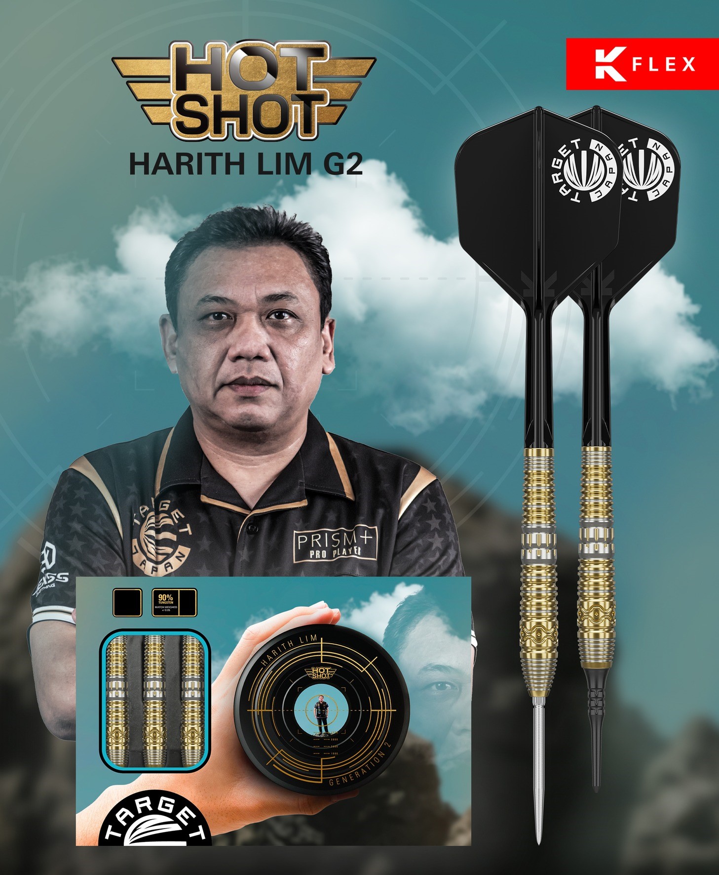 TARGET HOT SHOT Gen 2 ( Harith Lim Player model ) - TARGET Swiss