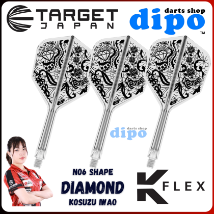 TARGET K-FLEX DIAMOND (KOSUZU IWAO Model) 【 No.6 Shape 】Hard