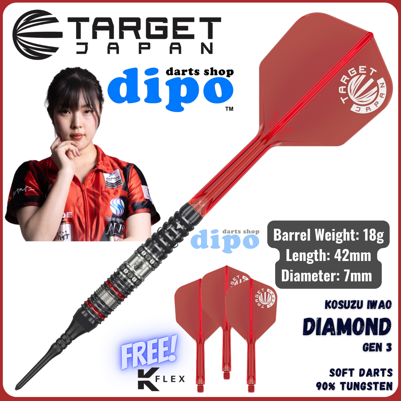 TARGET DIAMOND Gen 3 ( Iwao Kosuzu Player Model ) - TARGET Soft