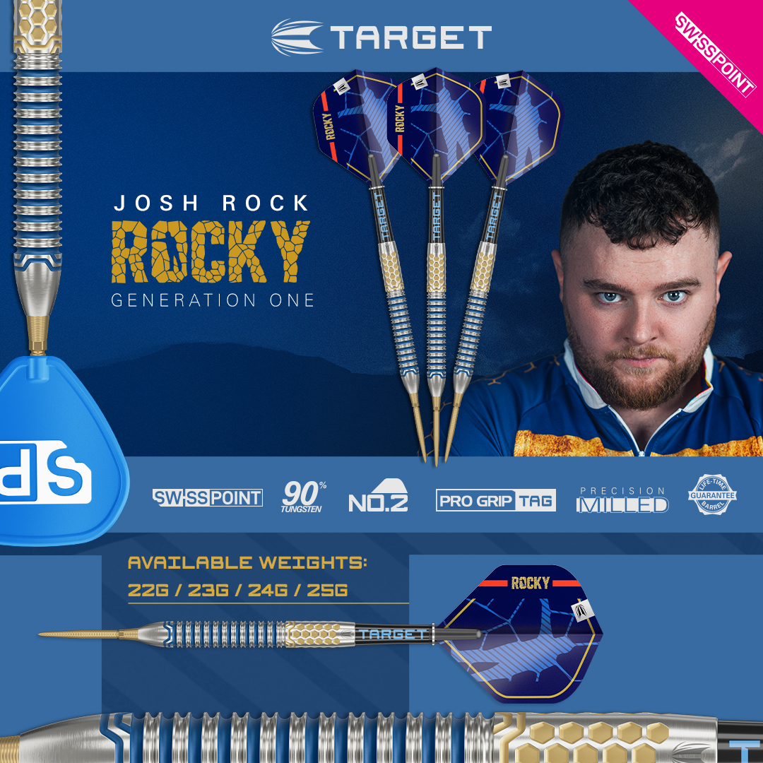 TARGET ROCKY Gen 1 (Josh Rock Model) - TARGET Swiss Steel Darts