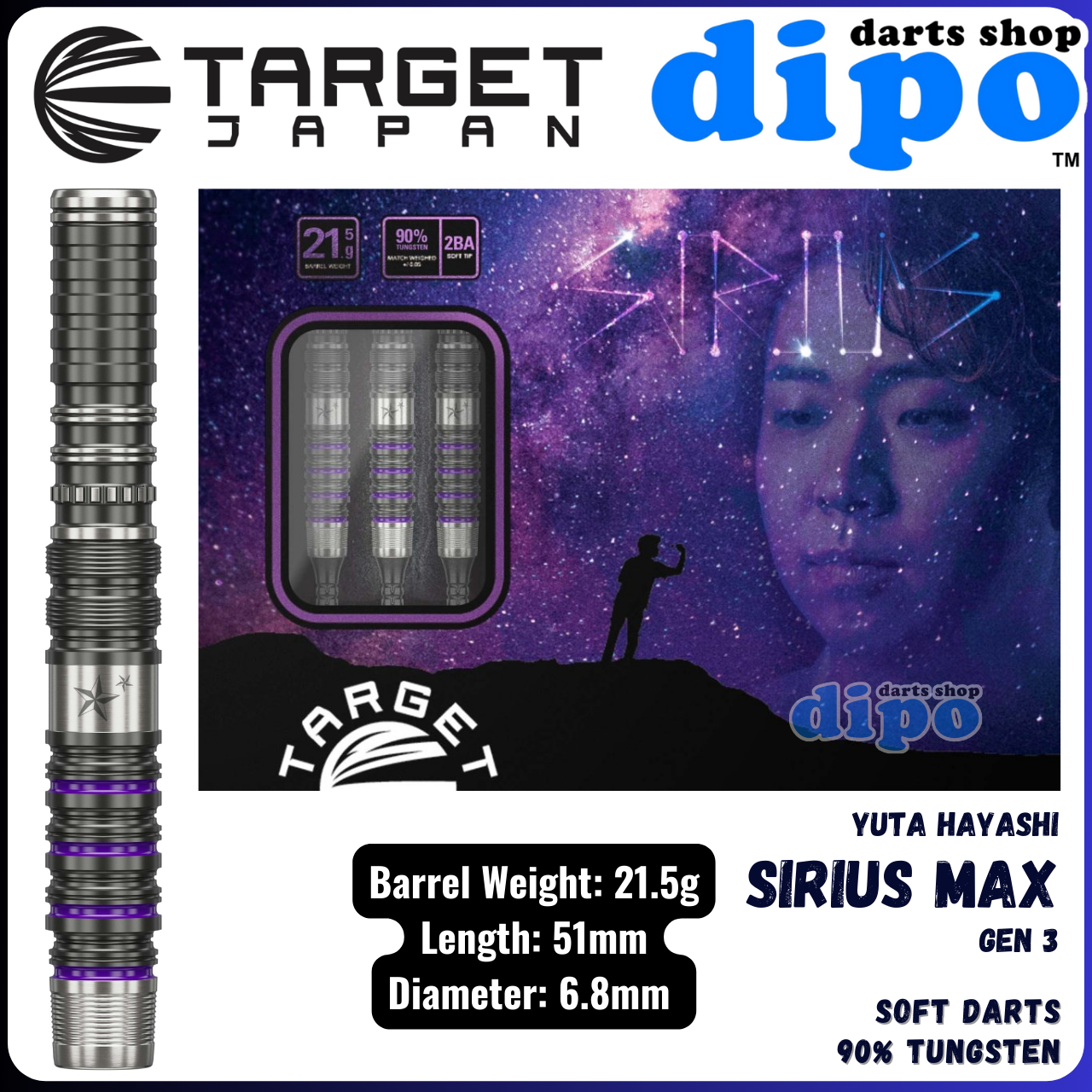 TARGET SIRIUS Gen 3 MAX ( YUTA HAYASHI Prime Series ) - TARGET