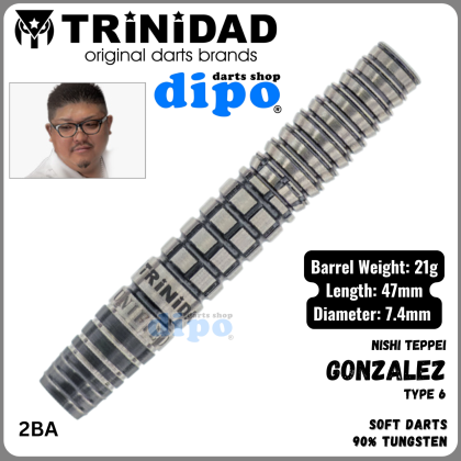 ダーツ TRiNiDAD PRO GONZALEZ TYPE5 TRiNiDAD GONZALEZ TYPE5 Darts Barrel 西哲平 – Dartsbuddy.com