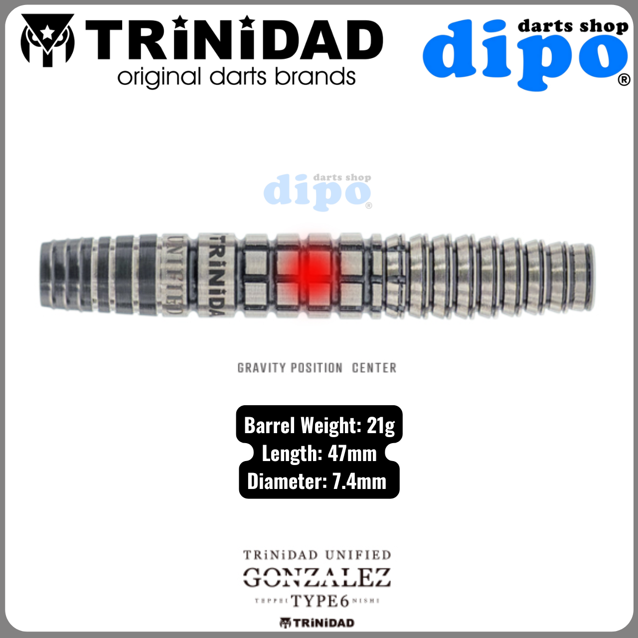 ダーツ TRiNiDAD PRO GONZALEZ TYPE5 TRiNiDAD GONZALEZ TYPE5 Darts Barrel 西哲平 – Dartsbuddy.com