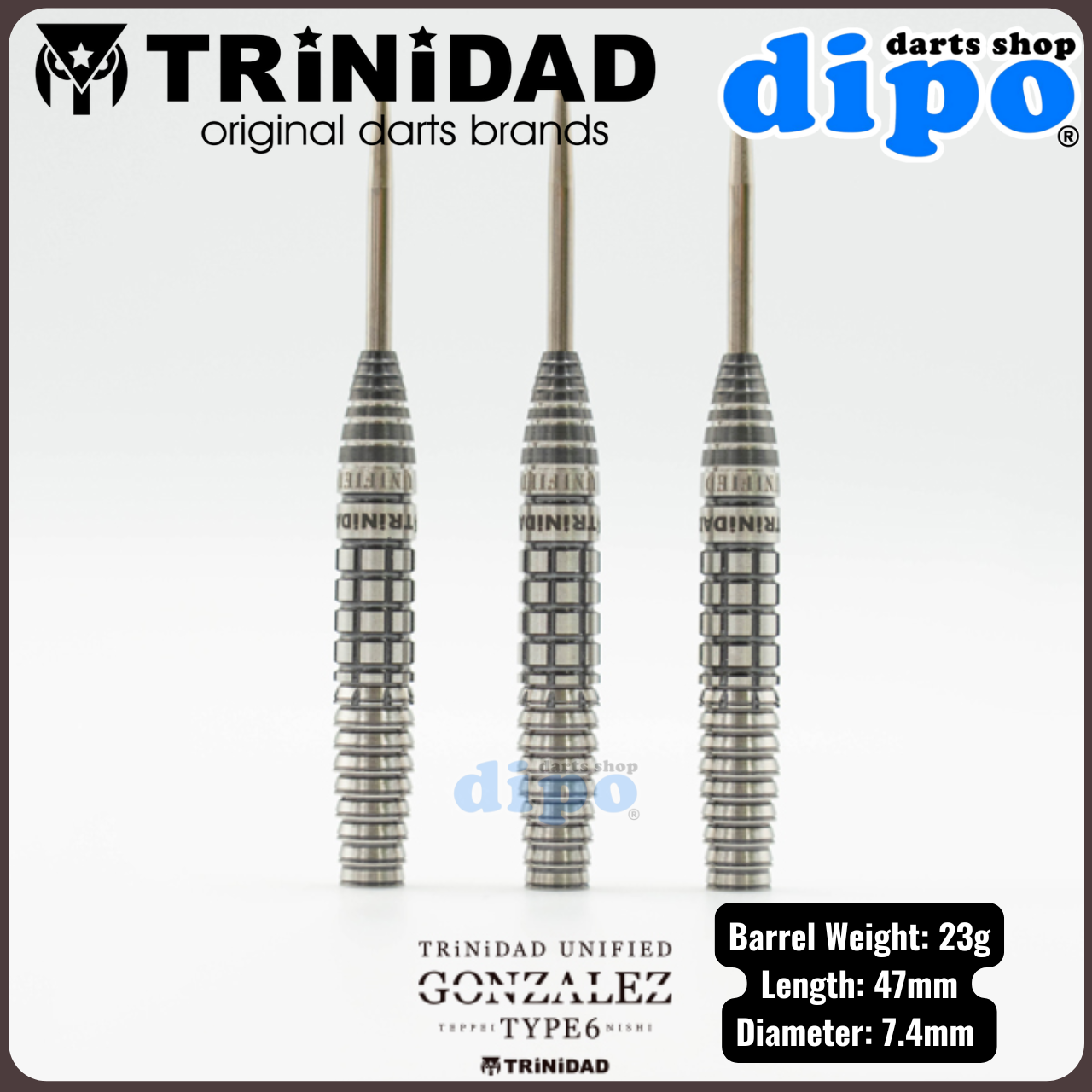 ダーツ TRiNiDAD PRO GONZALEZ TYPE6 TRiNiDAD Unified GONZALEZ Type 6 ( Teppei Nishi model