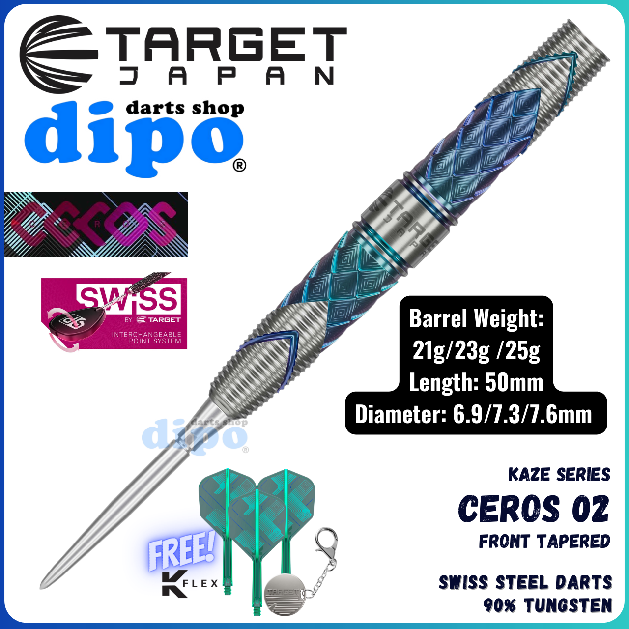 TARGET CEROS 02 【KAZE SERIES】 (90% Tungsten) - TARGET Swiss