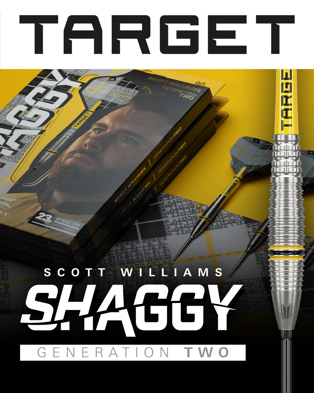 TARGET SHAGGY Gen 2 (SCOTT WILLIAMS Player Model) - Swiss Steel