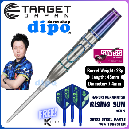 TARGET RISING SUN G9 NO GROOVE 2BA | Exclamation Darts Shop
