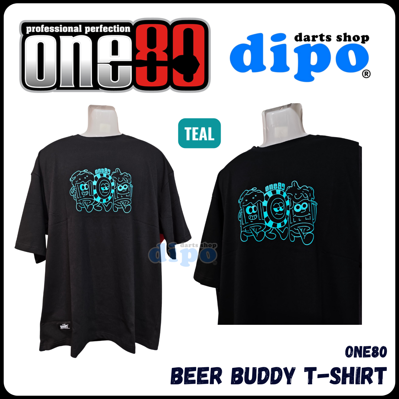 ONE80 BEER BUDDY T-SHIRT - ONE80 T-SHIRT | Dipo Darts Shop