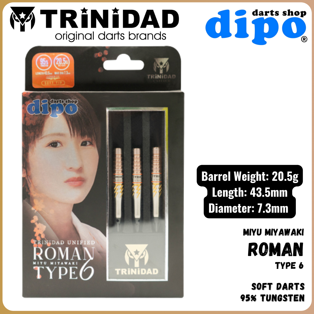 TRiNiDAD Unified ROMAN Type 6 ( Miyu Miyawaki model ) - TRiNiDAD