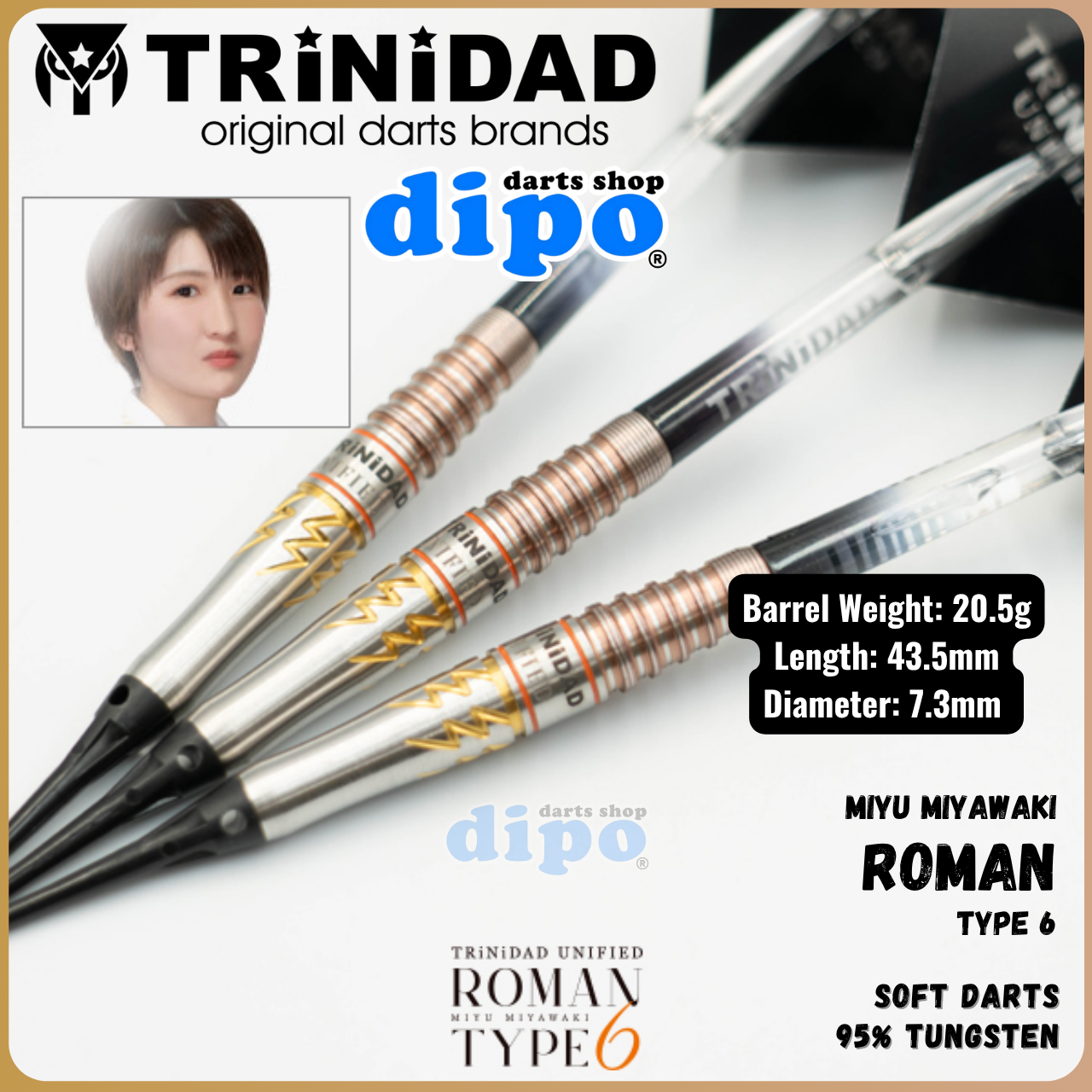 TRiNiDAD Unified ROMAN Type 6 ( Miyu Miyawaki model ) - TRiNiDAD